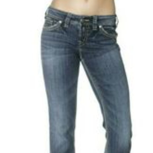 Silver Suki Mid slim boot cut jeans size 25x31 - Picture 3 of 7